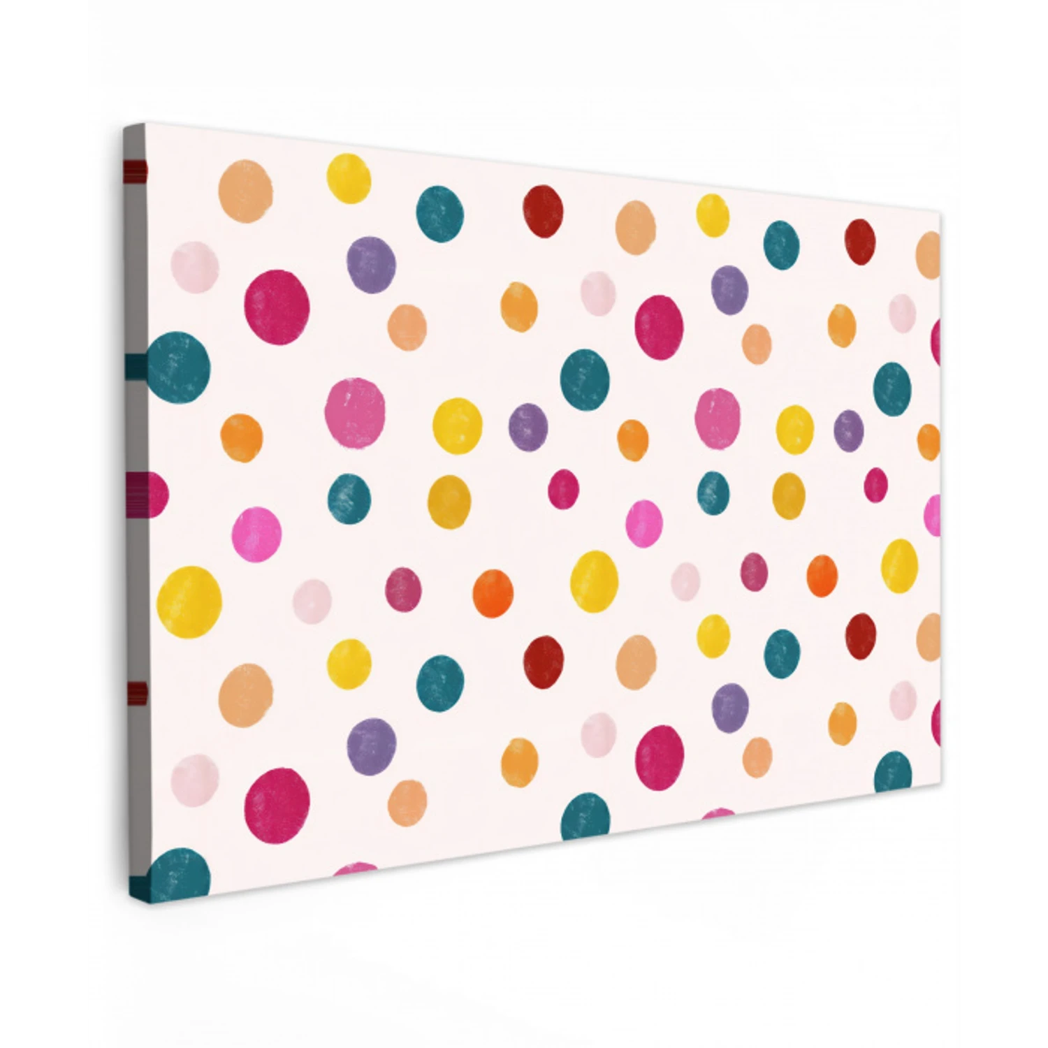 Cirkels - Speels - Kleurrijk canvas 2cm klein 34 -z3d
