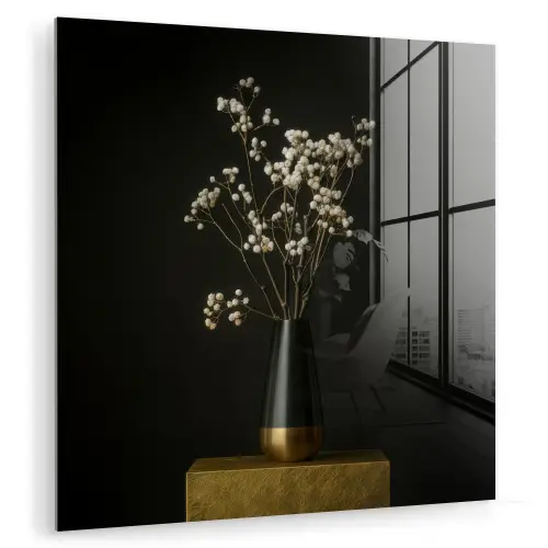 Bloembollen - Wit - Vaas - Minimalistisch plexiglas 5mm klein -zzzproduct_nieuw