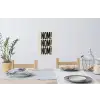 Japandi - Decoratie - Vintage - Zwart Muursticker klein -eettafel