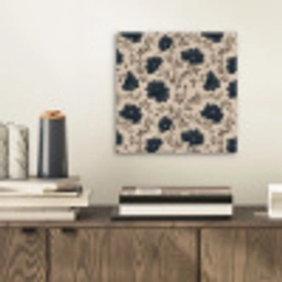 Motief - Bloemen - Zwart - Beige aluminium wit klein 46 -sfeer1