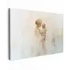 Kind - Moeder - Waterverfschilderij canvas 2cm klein -z3d