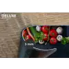 Groente - Kruiden - Specerijen - Zwart - Rustiek - Keuken Placemat vinyl groot -closeup