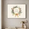 Kerstkrans - Kerst - Goud - Beige Textielframe zwart klein -sfeer2