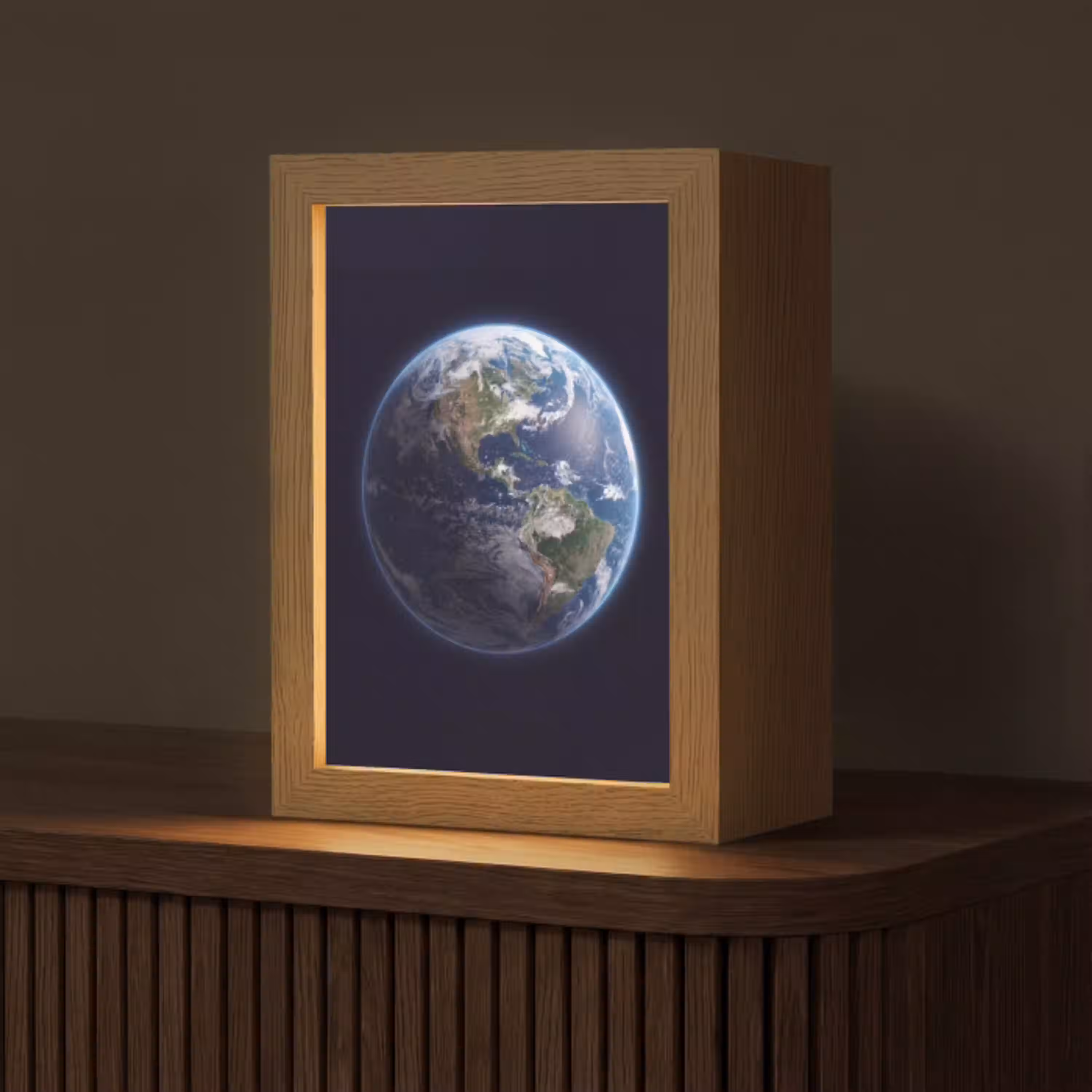 Aarde - Ruimte - Kosmos Light Box met kabel (Tafellamp) klein -z3d_website
