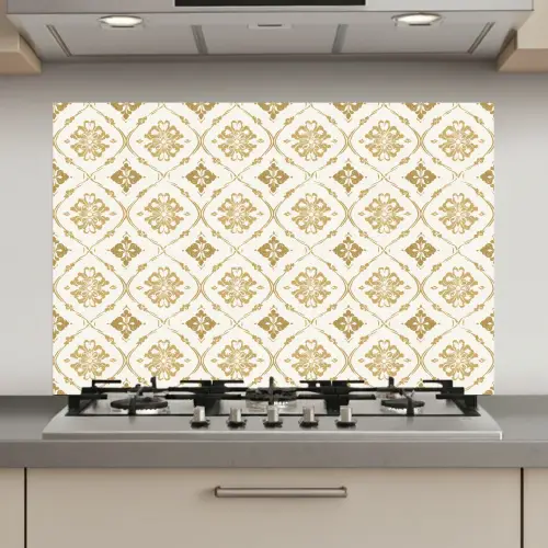 Ornament - Klassiek - Goud keuken achterwand spatscherm klein 900 -3d_website