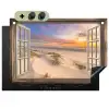 Doorkijk - Strand - Duinen - Natuur - Landschap Inductie beschemer met haakjes klein -3d