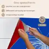 Vlinder - Wit - Getekend - Stippen keuken achterwand spatscherm klein -spatscherm_NL
