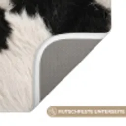 Bont - Textuur - Zwart - Wit Badmat klein -USP_AntislipDE