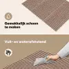 Retro - Hout - Plank - Naturel Inductie beschemer met haakjes klein -ky-schoon-nl