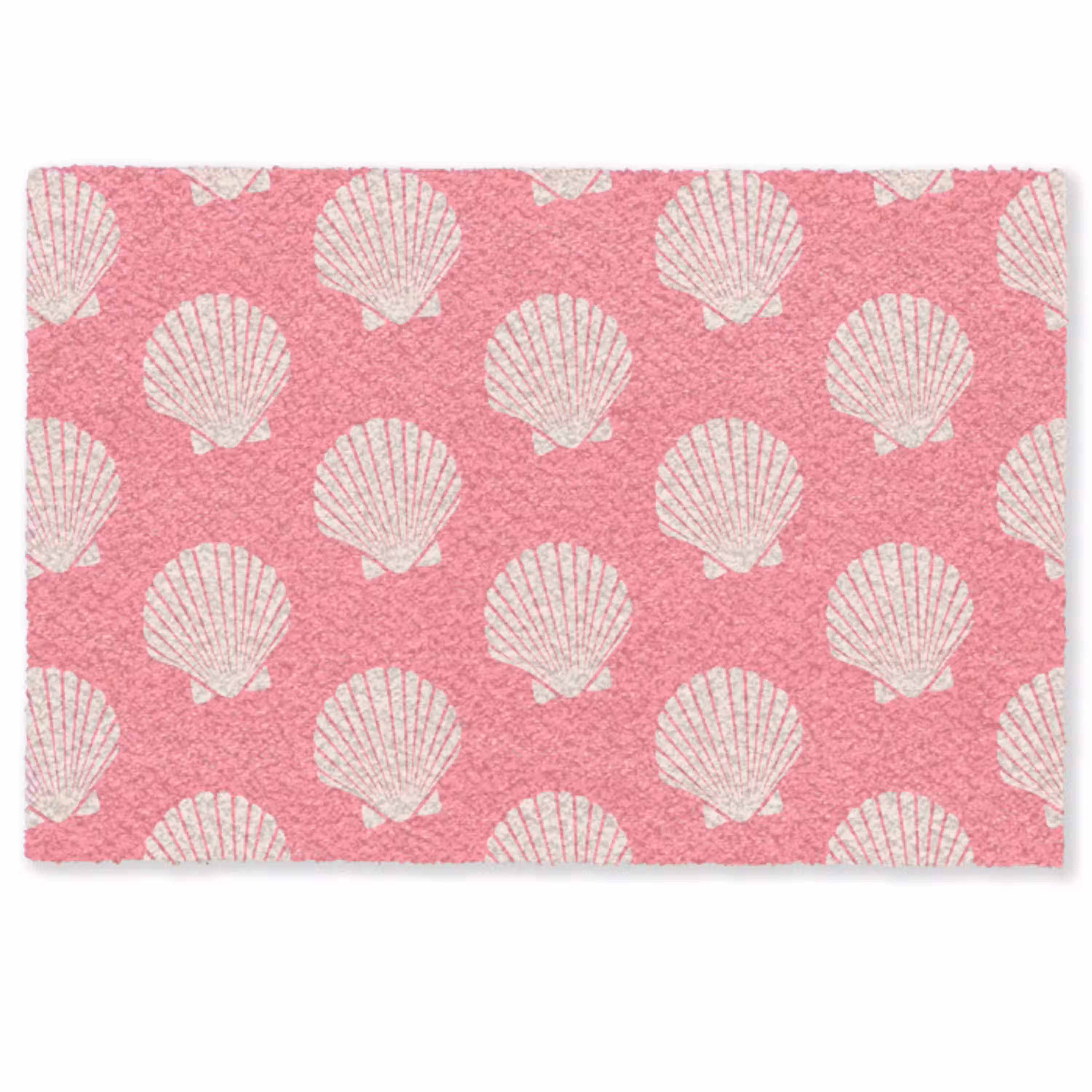 Schelpen - Patroon - Roze - Wit - Strand Deurmat klein -zkaufland3d
