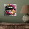 Lippen - Graffiti - Expressief plexiglas 5mm klein -sfeer3