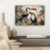 Toekan - Vogels - Bloemen - Jungle canvas 2cm klein -sfeer6