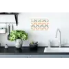 Regenboog - Pastel - Patroon Muursticker klein -keuken