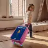 Raket - Planeten - Sterren Kinderkoffer - Roze klein -sfeer1