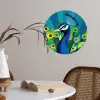 Pauw - Cirkels - Blauw Wandcirkel behangsticker klein -sfeer3