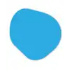 Blauw - Licht - Kleuren Wandcirkel Organisch Forex 3mm klein 629 -3d