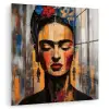 Portret - Vrouw - Bloemen plexiglas 5mm klein -zzzproduct_nieuw