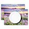 Lavendel - Bloemen - Zonsondergang - Paars - Weide Placemat vinyl groot -zzsfeer2_Kitchenyeah-website