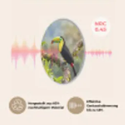 Toekan - Jungle - Natuur - Kleurrijk Akoestische PET Vilt - Rond klein -USP_DE