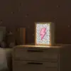 Bliksem - Roze - Stippen Light Box met kabel (Kinderlampje) klein -sfeer1_kind