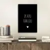 Spreuken - Ik hou van jou - Quotes aluminium wit klein -sfeer1