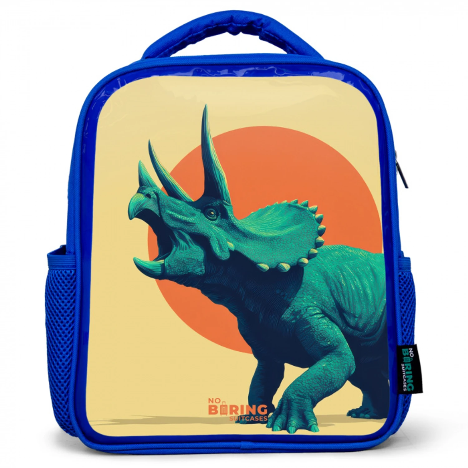 Hoornkrijger in de zon Kinderrugzak - Blauw middel -3d