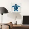 Schildpad - Blauw - Schild plexiglas 5mm klein -sfeer6