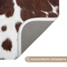 Koeienhuid - Klassiek - Bruin Badmat klein -USP_AntislipDE
