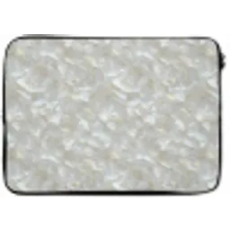 Parelmoerglans - Wit - Schelp laptophoes neopreen klein 279 -zkaufland3dotto