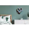 Hart - Touw - Hout - Rustiek Wandcirkel aluminium klein -slaapkamer
