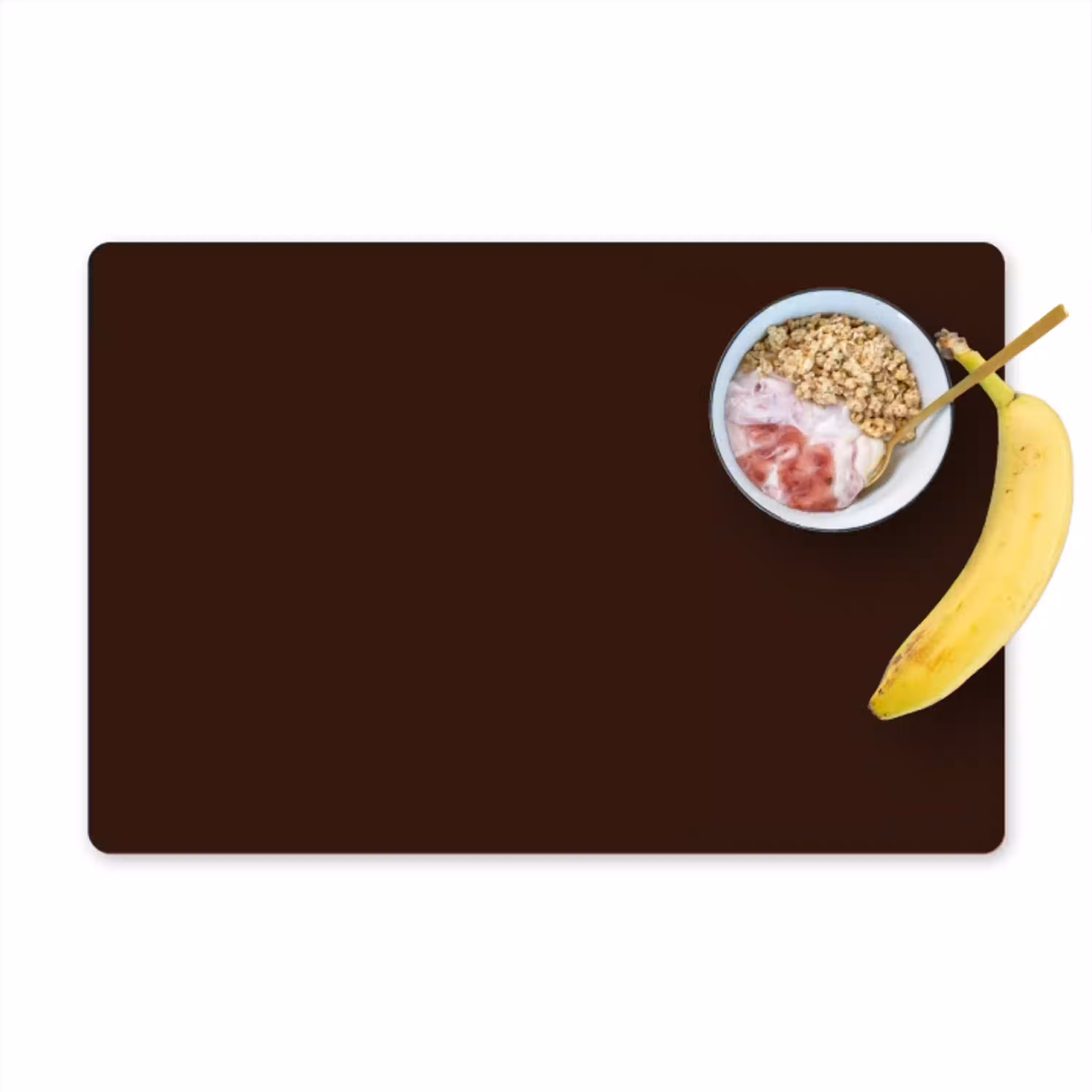 Dark - Chocolate - Bruin Placemat vinyl groot 368 -zzzproduct_Kitchenyeah-website