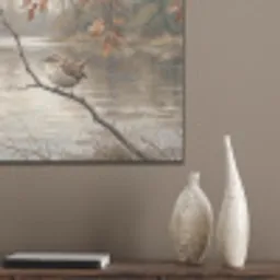 Winterkoninkje - Tak - Rivier - Natuur - Sfeervol PET vilt klein -sfeer6_closeup