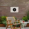 Quotes - Gelukkig - Tekst - Oh happy day Tuinposter op houten frame 2 cm dik klein -sfeer3