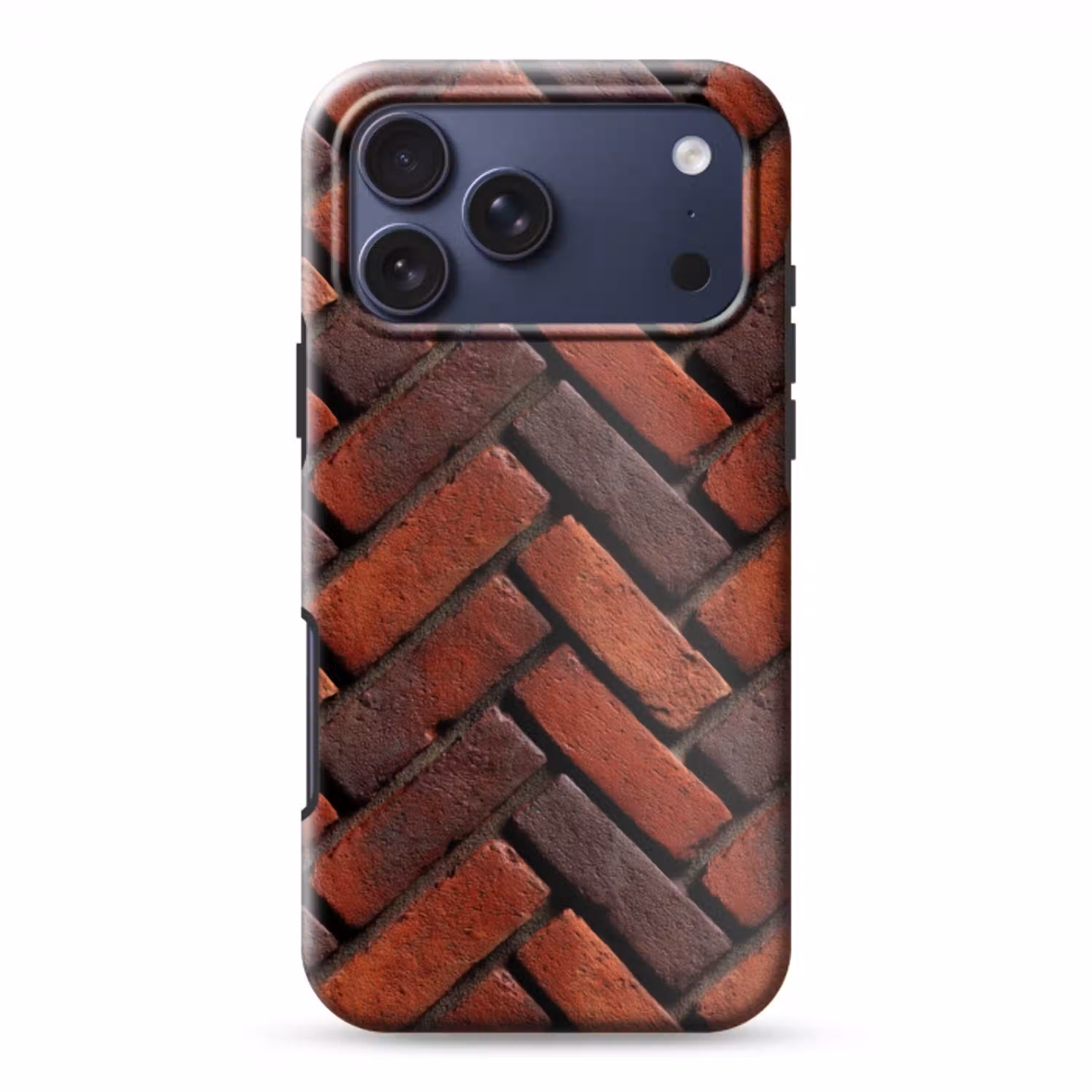 Bakstenen - Visgraat - Structuur - Roodbruin Toughcase MagSafe Apple iPhone 17 Pro Max klein 1019 -3d