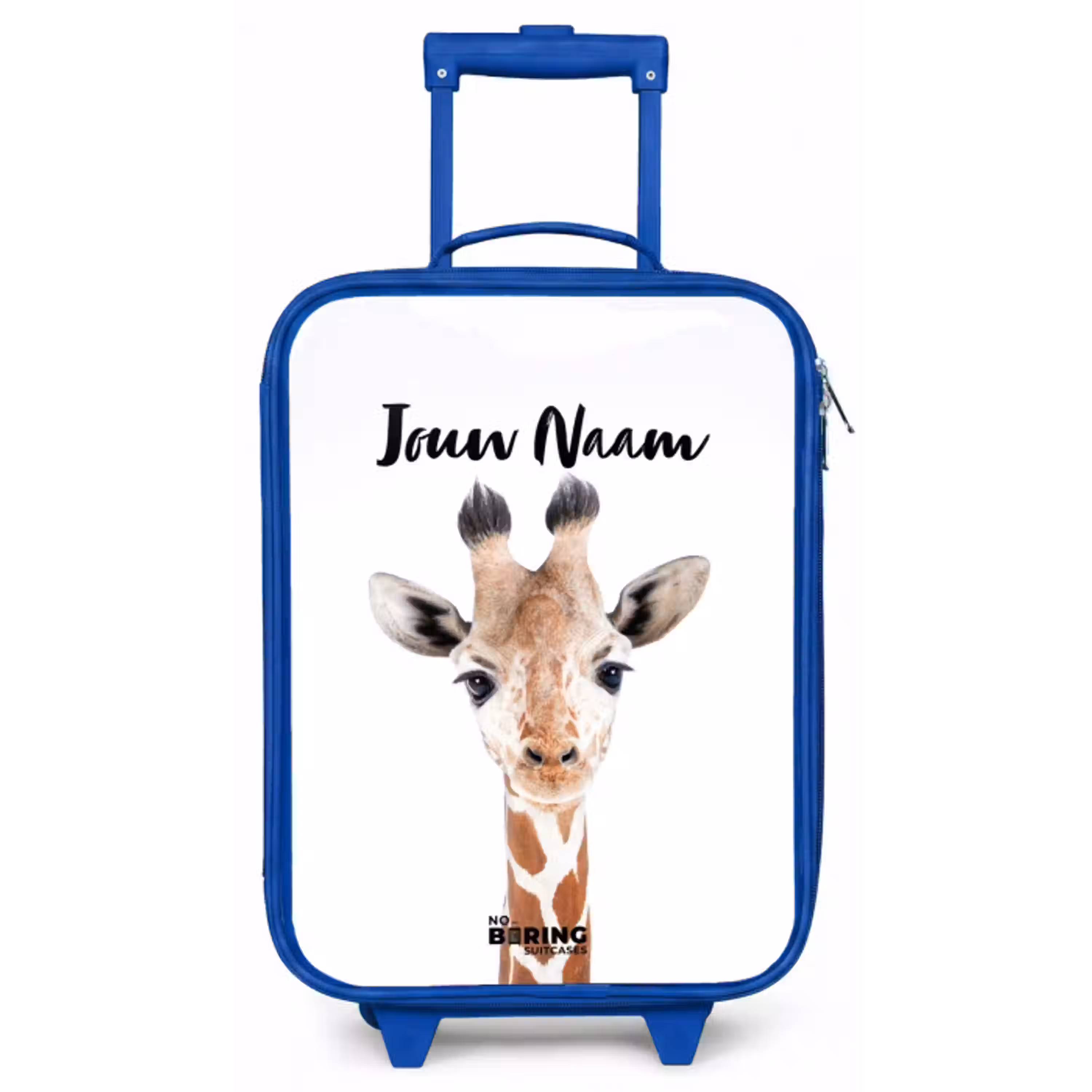 Gerrie Giraffe Kinderkoffer - Blauw klein -zz3dotto
