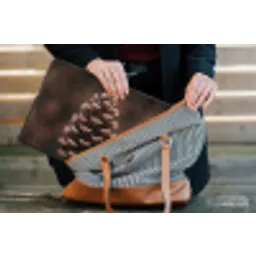 Dennenappel - Bos - Herfst - Bruin - Sfeervol laptophoes neopreen klein -tas