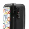 Zomer strand print kleurrijk NBS - Handbagage koffer - Volwassenen Unisex middel -slot