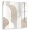 Abstracte bogen - Modern - Beige plexiglas 5mm klein -zzzproduct_nieuw
