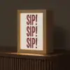 Japandi - Vintage - Decoratie - Rood Light Box met kabel (Tafellamp) klein -z3d_website