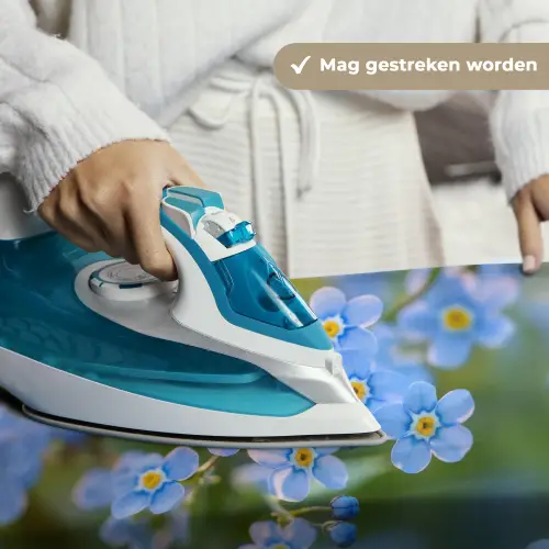 Bloemetjes - Blauw - Vergeet mij nietjes Wandkleed katoen klein -sfeer9