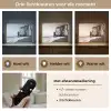 Strand - Klif - Golven - Voetstappen Light Box met batterij (Wandlamp) middel -USP_lichtkleurNL