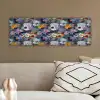 Pastel - Viooltjes - Groen - Patroon canvas 2cm klein 828 -sfeer3