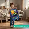 Sportauto - Groen - Verfstrepen - Kleuren Kinderkoffer - Blauw klein -sfeer2_NL