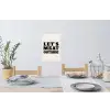 Tekst - Blokletters - Zwart - Vlees Muursticker klein -eettafel