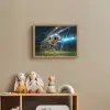 Voetbal - Goal - Sport - Jongens Light Box met batterij (Wandlamp kind) middel -sfeer2_kind