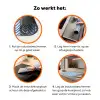 Patroon - Streep - Blauw Inductie beschermer vinyl 3mm klein 276 -zzzzzzz-td-werking