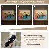 Vogels - Kleurrijk - Tak - Abstract Light Box met batterij (Wandlamp) middel -USP_dimbaarNL