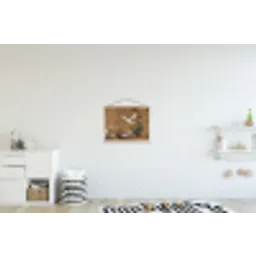 Oosters - Elegant - Kleurrijk textielposter latten blank klein -kinderkamer