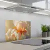 Close up - Oranje - Iris keuken achterwand spatscherm klein -3d_schuin