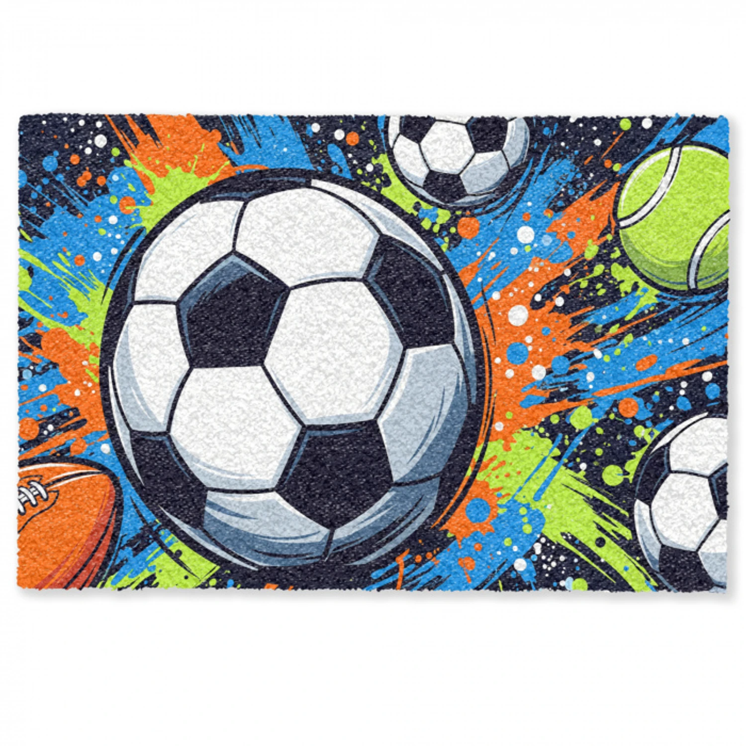 Sport - Ballen - Kleurrijk Deurmat klein -zkaufland3d